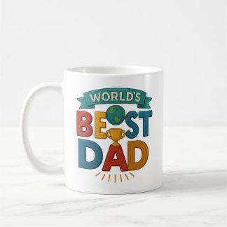 Café Caneca do Melhor Pai do Mundo | Presente de Dia do