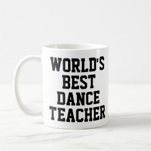Café caneca do melhor professor de dança do mundo