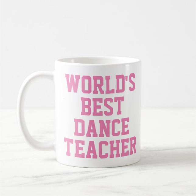 Café caneca do melhor professor de dança do mundo (Esquerda)