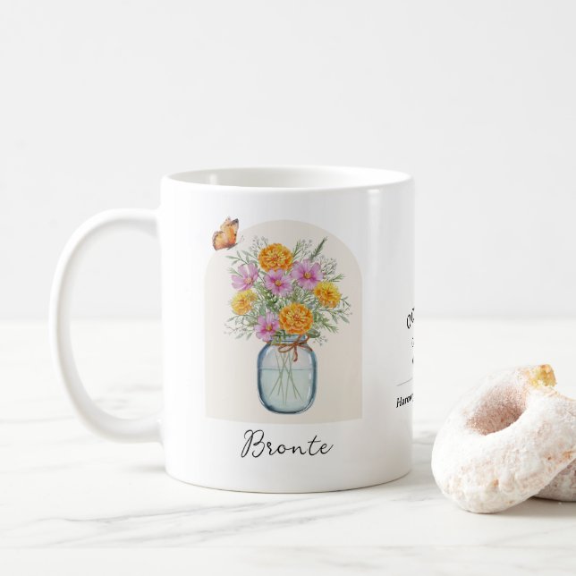 Café Caneca do Mês de Nascimento de Outubro (Com Donut)