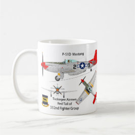 Café Caneca do mustang de P-51 Tuskegee