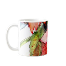 Caneca do Natal de 3 poinsétias