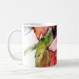 Café Caneca do Natal de 3 poinsétias
