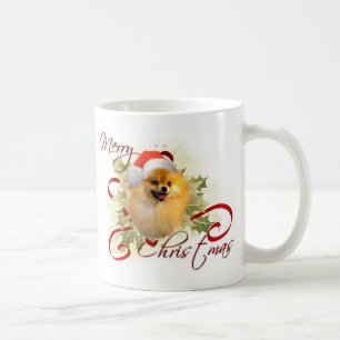 Café Caneca do Natal de Pomeranian