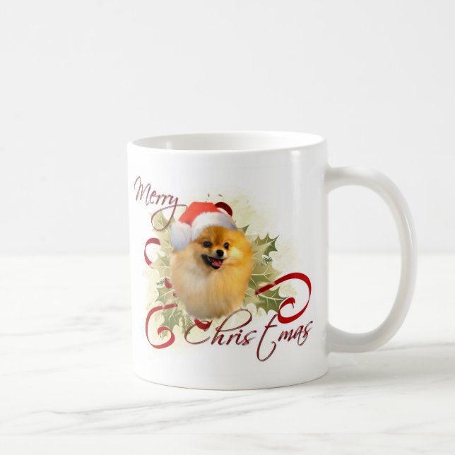 Café Caneca do Natal de Pomeranian (Direita)