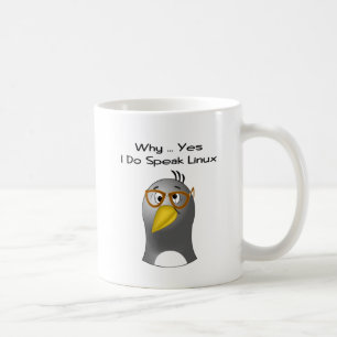 Café Caneca do nerd do pinguim de Linux