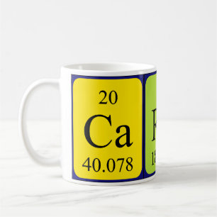 Café Caneca do nome da mesa periódica de Carey