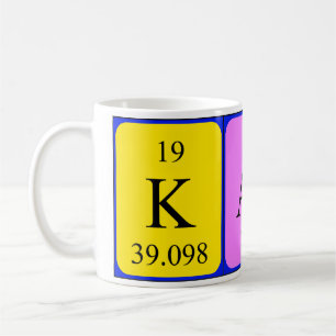 Café Caneca do nome da mesa periódica de Kath