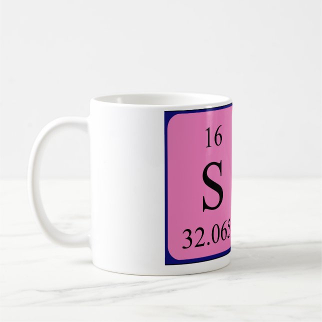 Café Caneca do nome da mesa periódica de Sam (Esquerda)