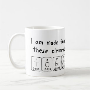 Café Caneca do nome da mesa periódica de Tobias