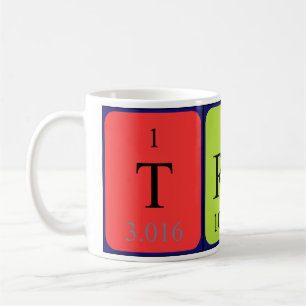 Café Caneca do nome da mesa periódica de Trudy