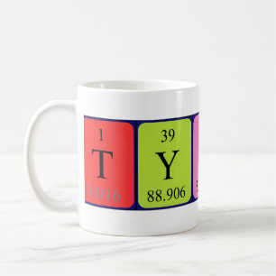 Café Caneca do nome da mesa periódica de Tyson