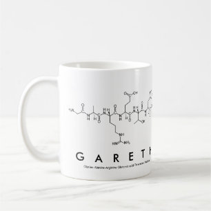 Café Caneca do nome do peptide de Gareth
