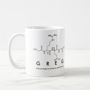 Café Caneca do nome do peptide de Greg