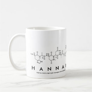 Café Caneca do nome do peptide de Hannah
