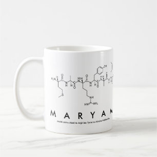 Café Caneca do nome do peptide de Maryam
