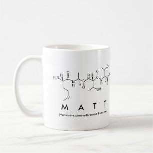 Café Caneca do nome do peptide de Matt
