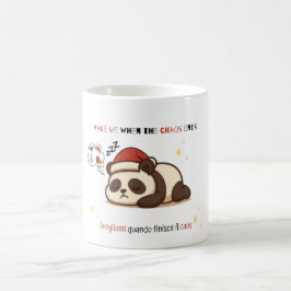 Café Caneca do Panda Mal-Humorado de Natal