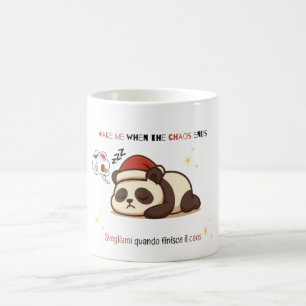 Café Caneca do Panda Mal-Humorado de Natal