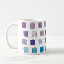 Caneca do Panettone de Pantone - azul/roxo