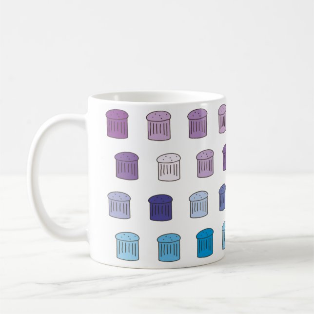 Café Caneca do Panettone de Pantone - azul/roxo (Esquerda)