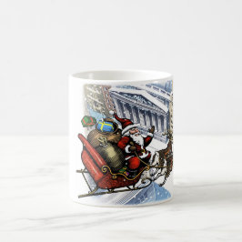 Café Caneca do papai noel de Wall Street