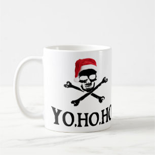 Café Caneca do papai noel do pirata de Yo Ho Ho