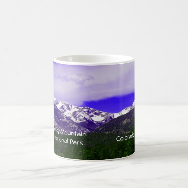 Café Caneca do parque nacional de montanha rochosa (Centro)