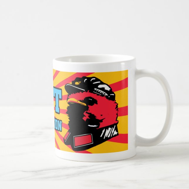 Café Caneca do pássaro de Mao do Twitter da revolução (Direita)