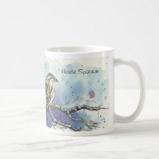 Café Caneca do pássaro do pardal de casa