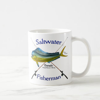 Café Caneca do pescador da água salgada de Dorado