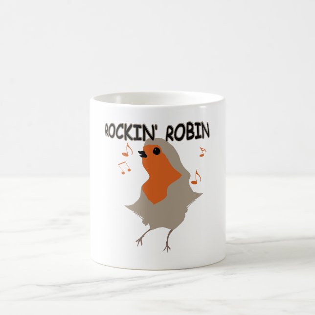 Café Caneca do pisco de peito vermelho de Rockin (Centro)