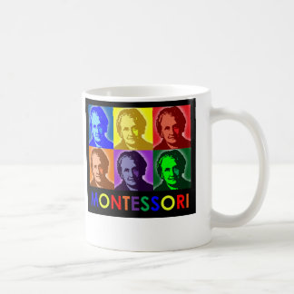 Café Caneca do pop art de Maria Montessori