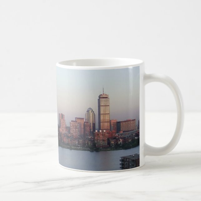Café Caneca do por do sol da skyline de Boston (Direita)