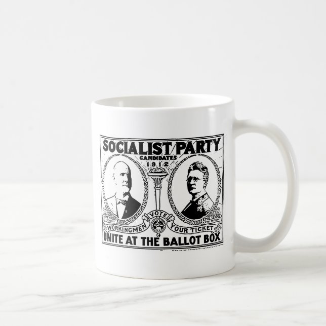 Café Caneca do poster da campanha de Eugene Debs (Direita)