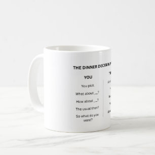 Café Caneca do Processo de Decisão do Jantar