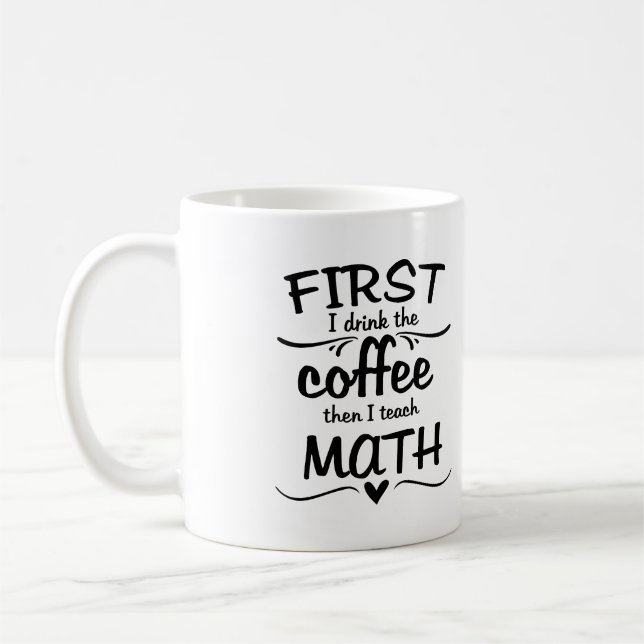 Café Caneca do professor de matemática - primeiramente (Esquerda)