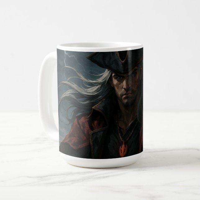 Café Caneca do Rei Pirata Mug – Anime de Fantasia Sombr (Frente Esquerda)