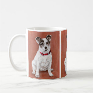 Café Caneca do retrato de Jack Russell Terrier