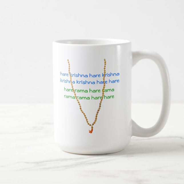 Café Caneca do rosário de Krishna Mala da lebre (Direita)