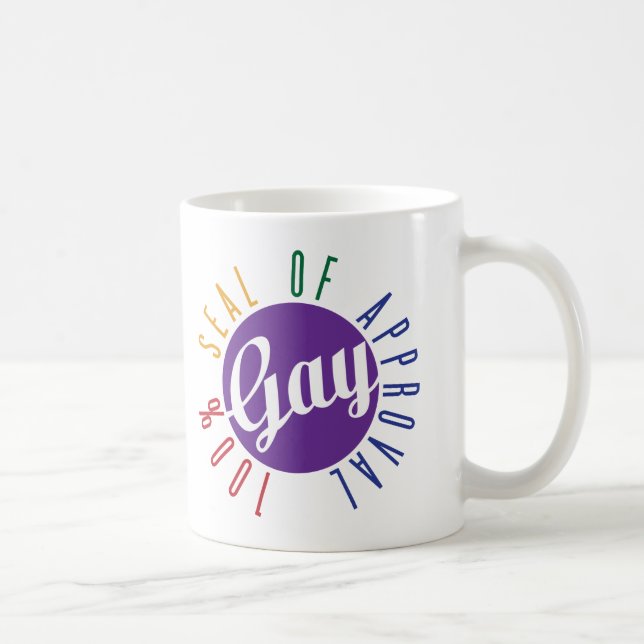 Café Caneca do Selo de Aprovação Gay (Direita)