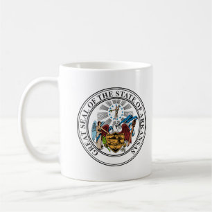 Café Caneca do Selo do Estado de Arkansas EUA
