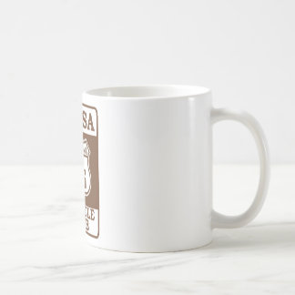 Café Caneca do sinal de estrada de TUC