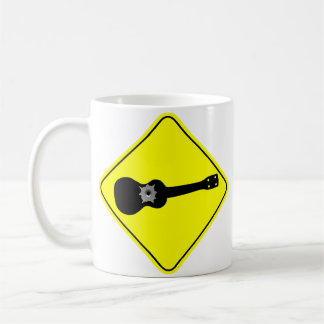 Café Caneca do sinal de estrada do Ukulele