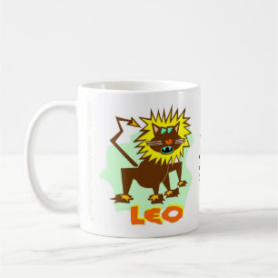 Café Caneca do sinal do zodíaco de Leo