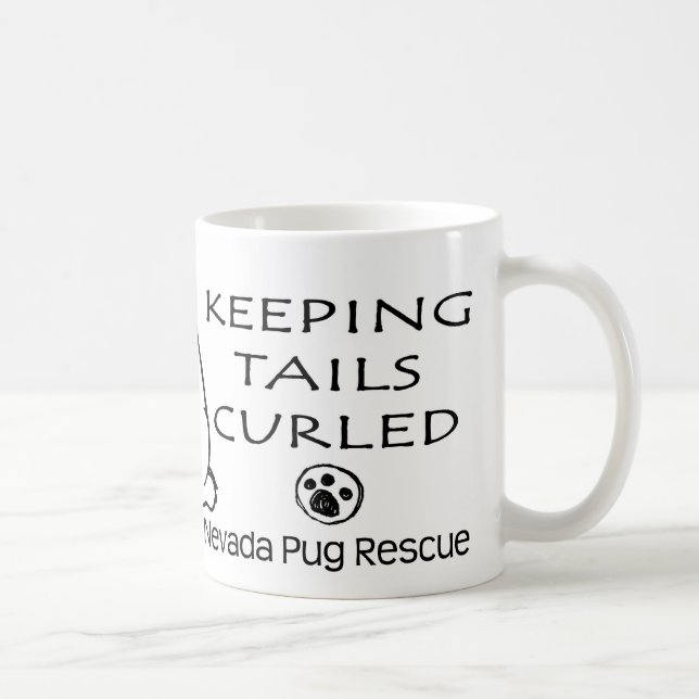 Café Caneca do sul do salvamento do Pug de Nevada (Direita)