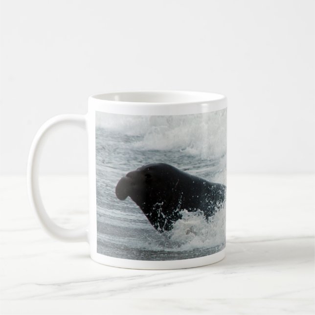 Café Caneca do surfista do selo de elefante (Esquerda)