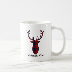 Café Caneca do Tartan do clã de McKnight dos "Antlers"