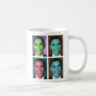 Café Caneca do tecnicolor de Obama