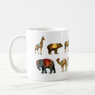 Café Caneca dos animais de circo do vintage